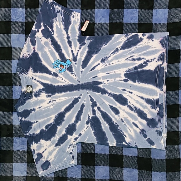 DEADSTOCK w/ tags. Santa Cruz. Screaming Hand. Tyedye.  Men's Large. - Picture 1 of 15